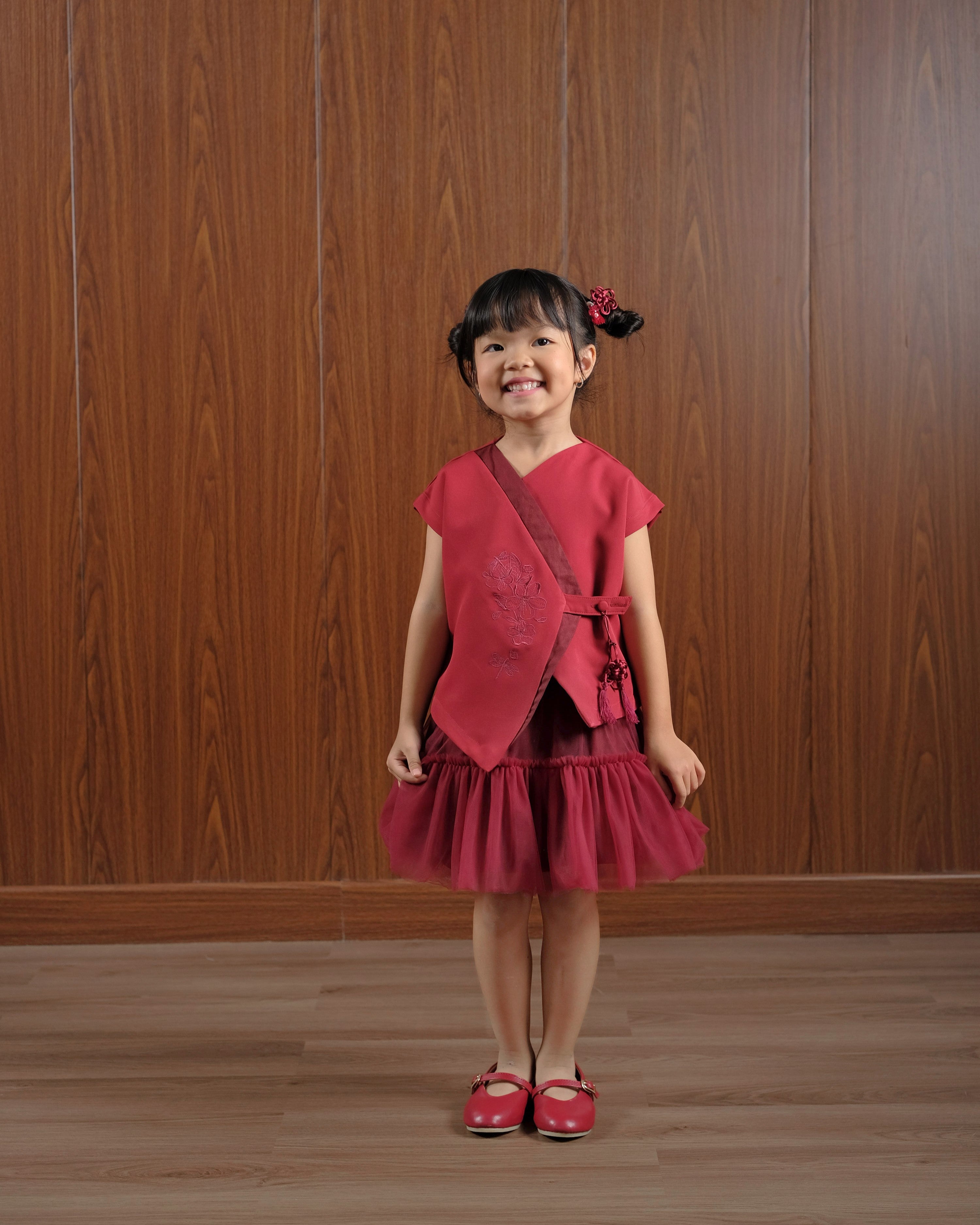 Riu Tutu Skirt in Maroon