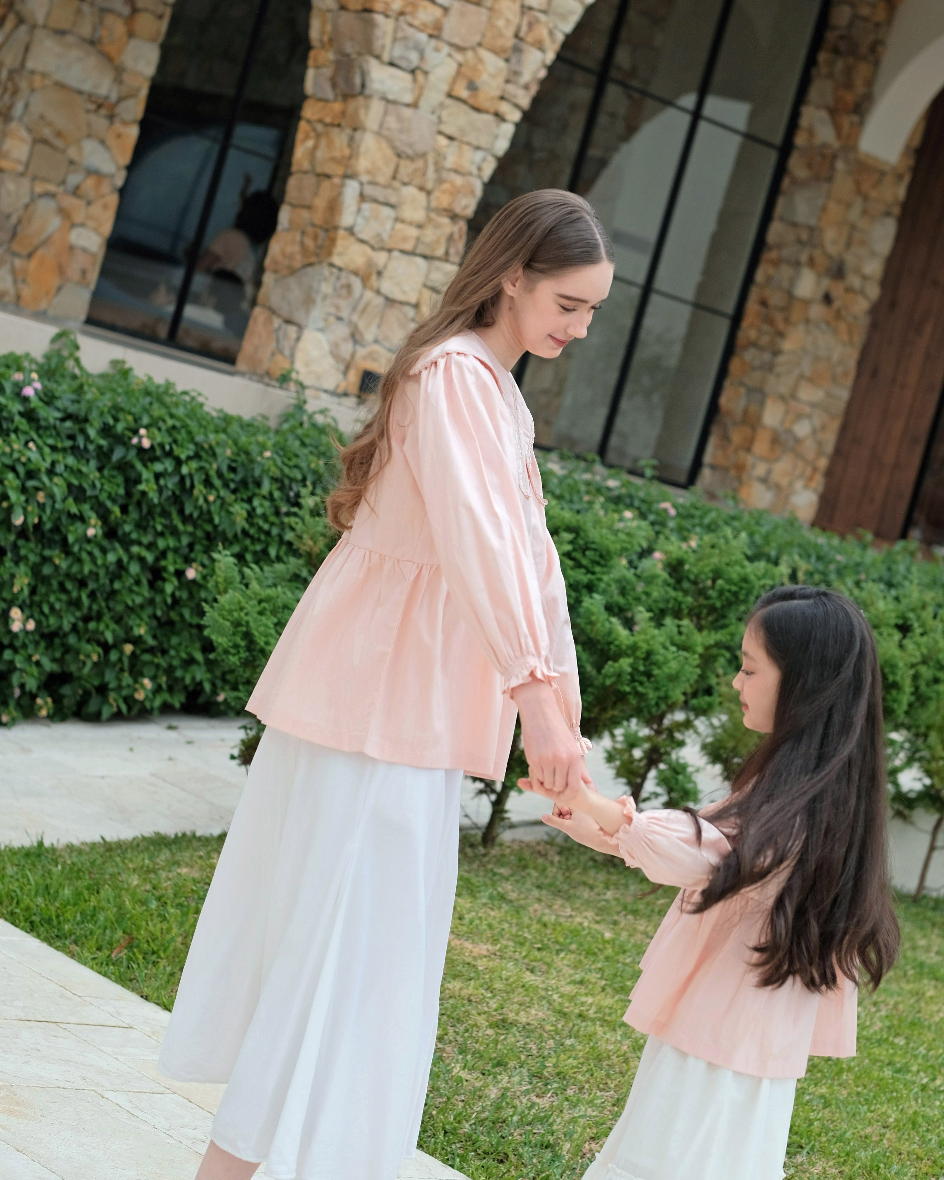 Serafina Collar Blouse in Pink