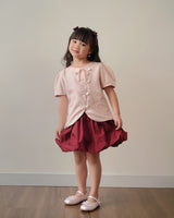 Harmonious Balloon Skirt in Maroon