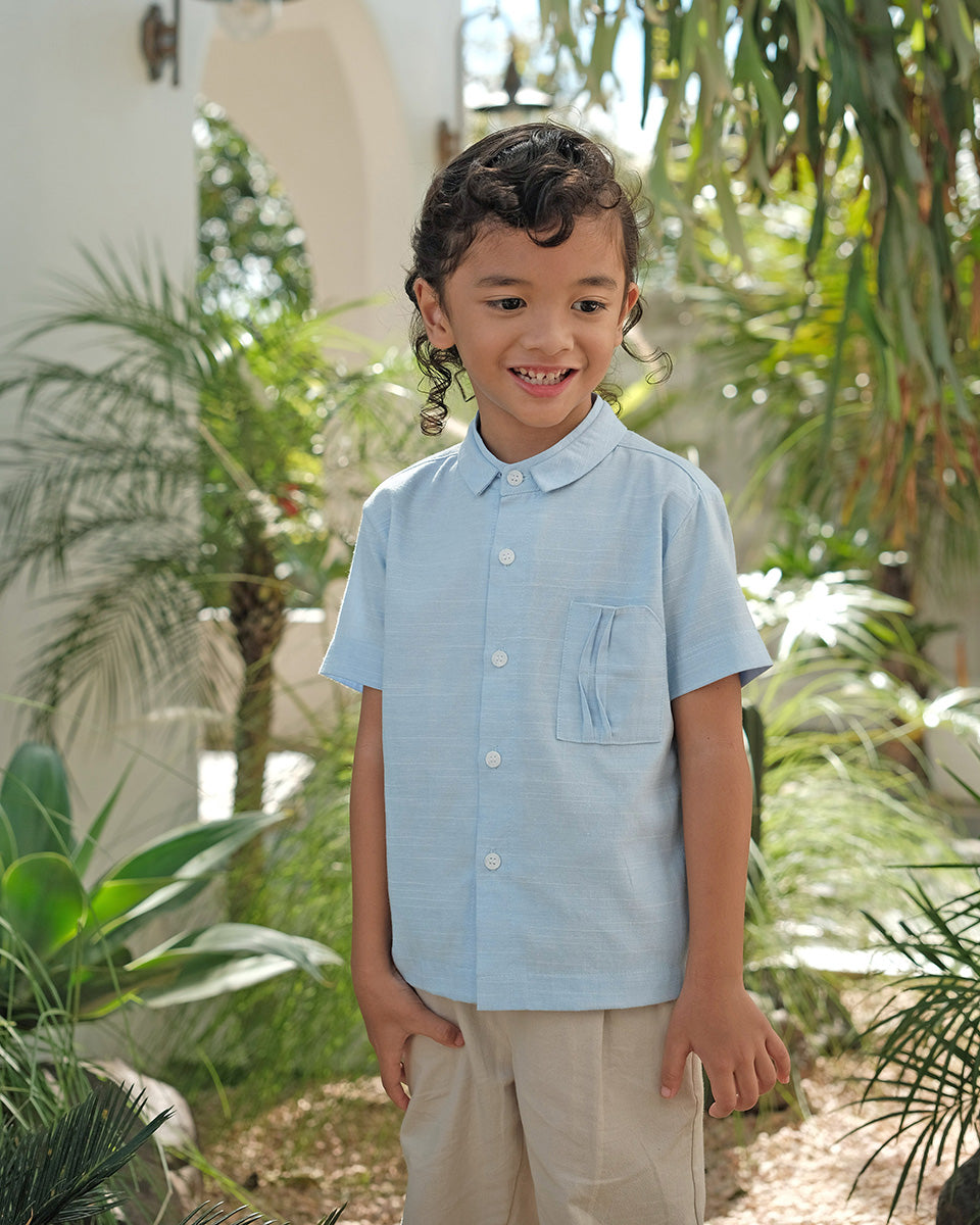 Adam Koko Eid Shirt in Soft Blue