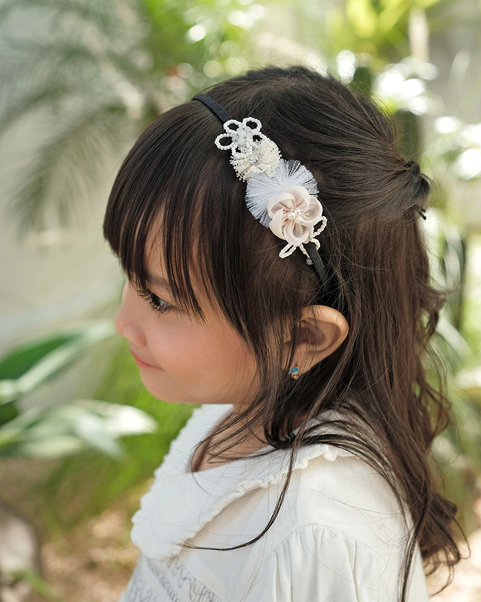 Brianna Headband in White