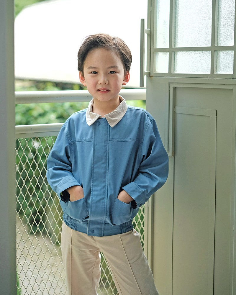 Crunchie Charm Boy Jacket in Ice Blue
