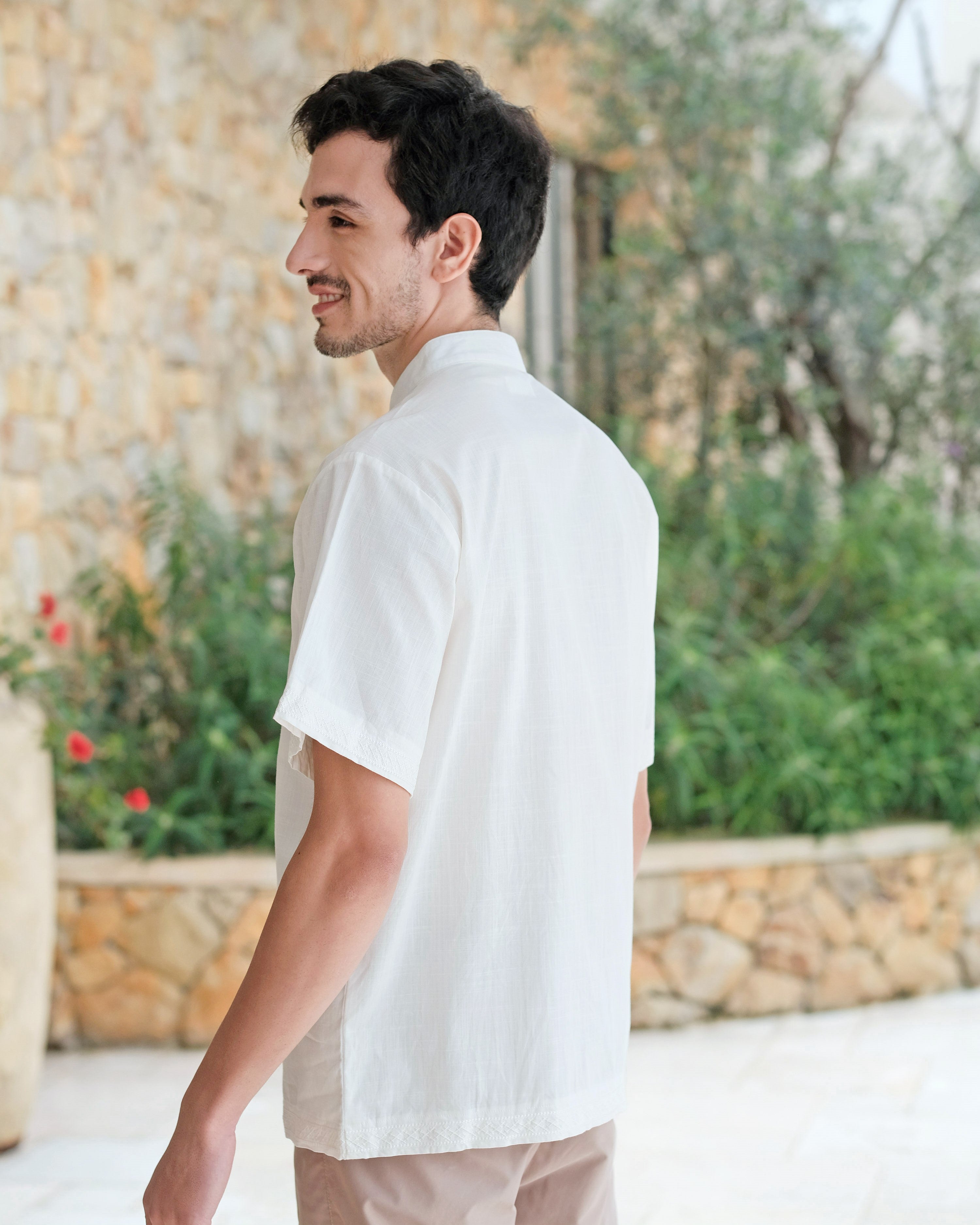 Mr. Maaliq Shirt in Broken White