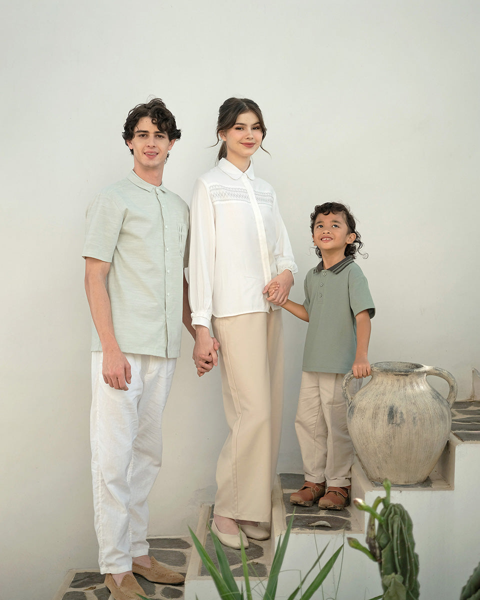 Mr. Adam Koko Eid Shirt in Sage Green