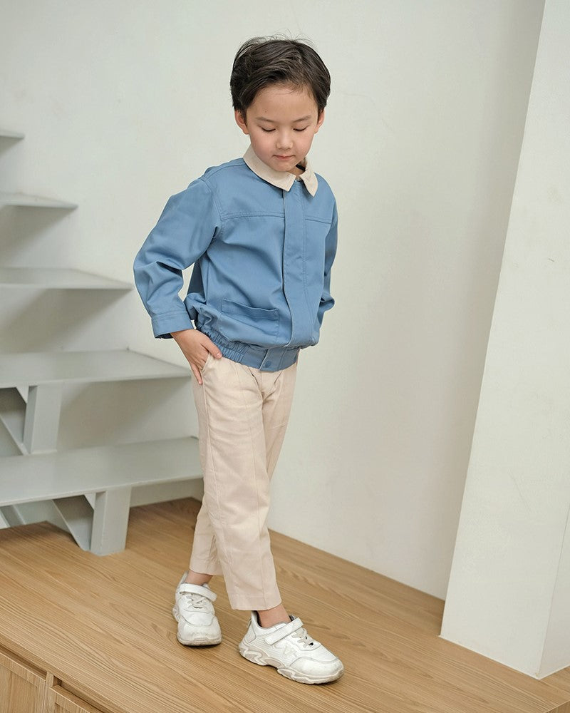 Crunchie Charm Boy Jacket in Ice Blue