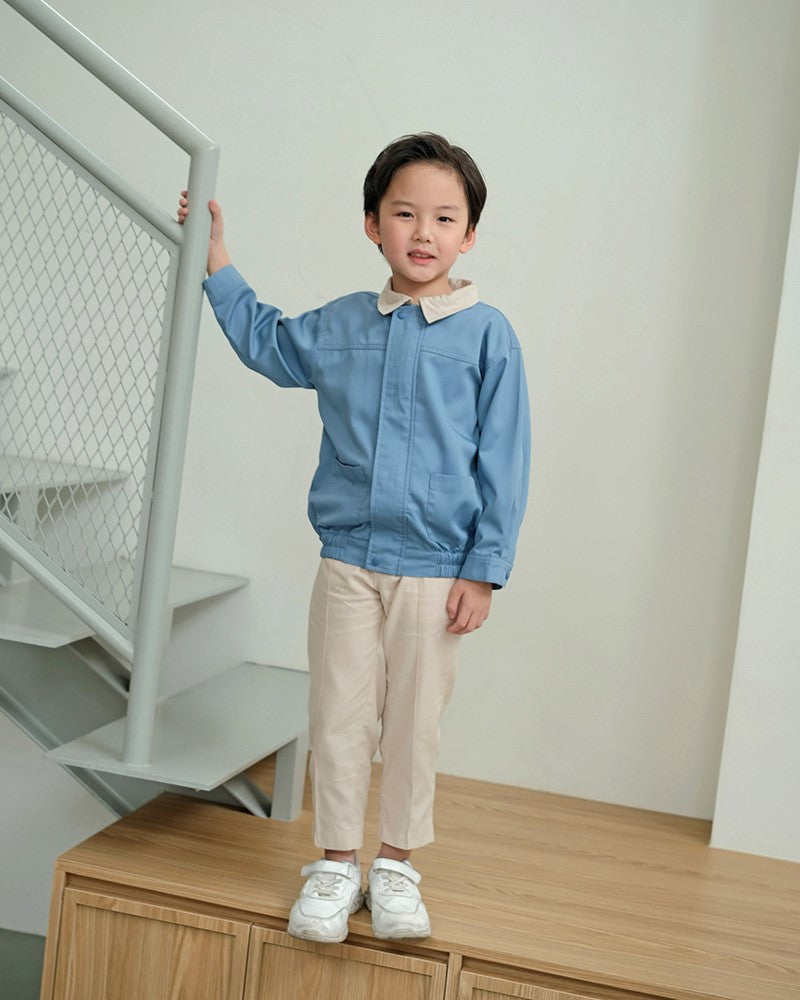 Crunchie Charm Boy Jacket in Ice Blue
