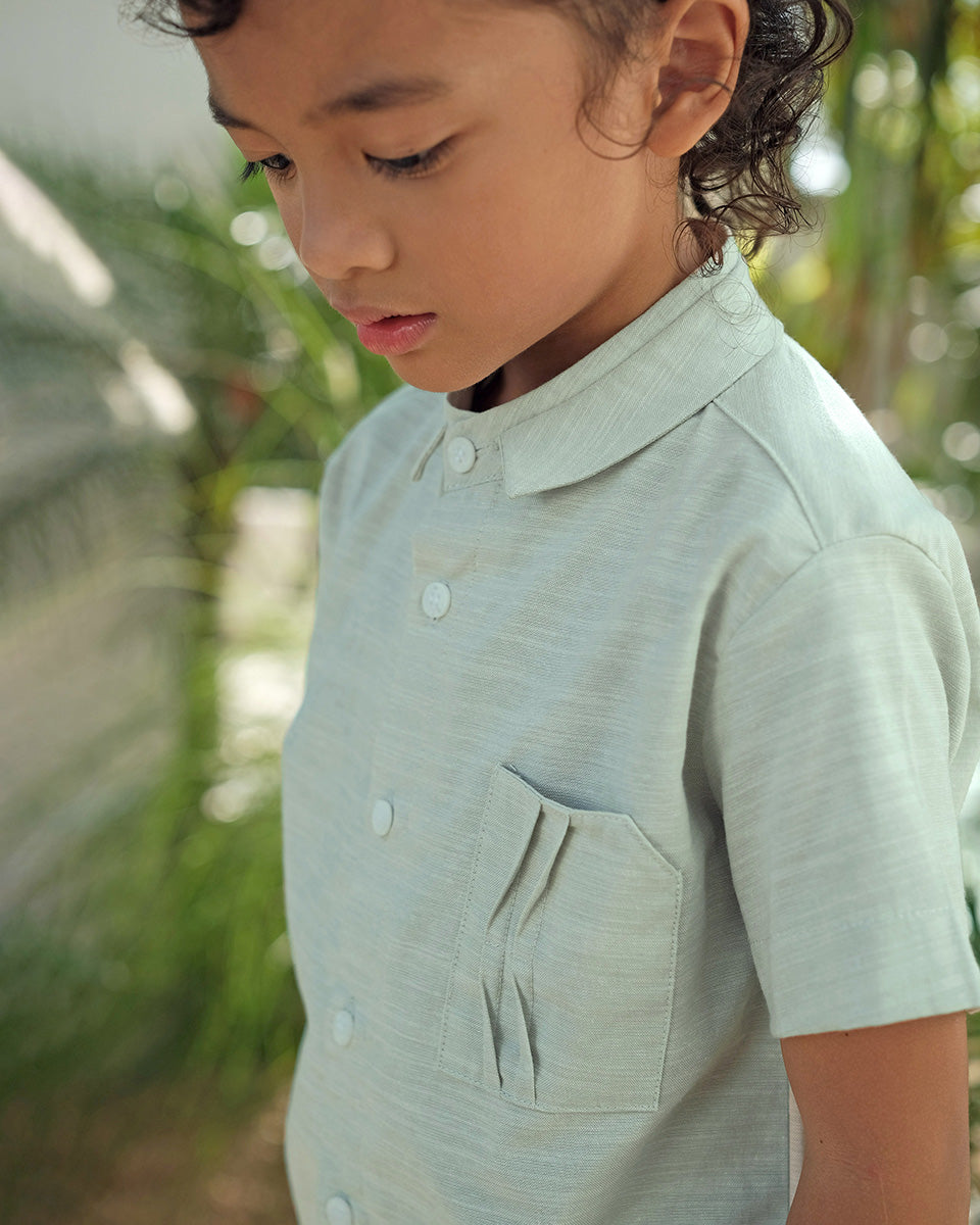 Adam Koko Eid Shirt in Sage Green